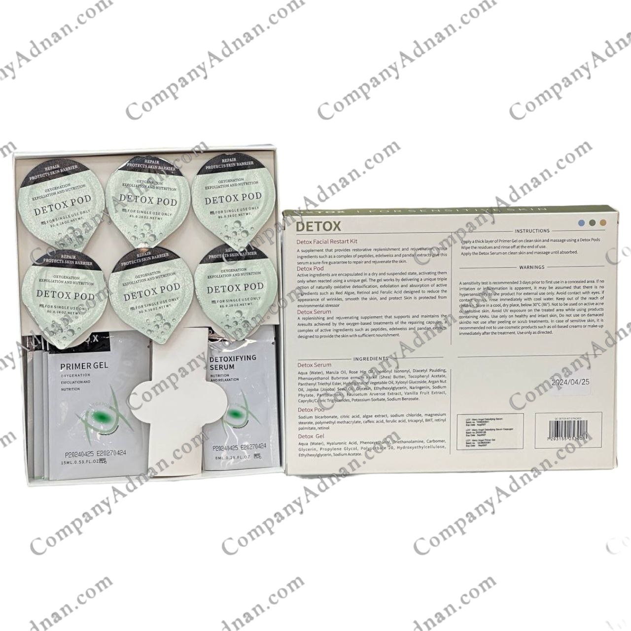 کیت پلاژن دتوکس نسل جدید جهت پاکسازی و سم‌زدایی عمقی پوست صورت از کمپانی عدنان | New Generation Plugen Detox Facial Cleansing and Skin Purifying Kit by Company Adnan