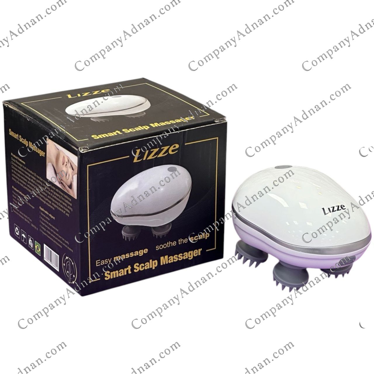 Lizze LZ-SCALP-LED635 smart scalp massager with LED635 light – Company Adnan Qeshm دستگاه ماساژور و اسکالپ سر لیز LIZZE مدل LZ-SCALP-LED635 هوشمند نور LED635 – کمپانی عدنان قشم