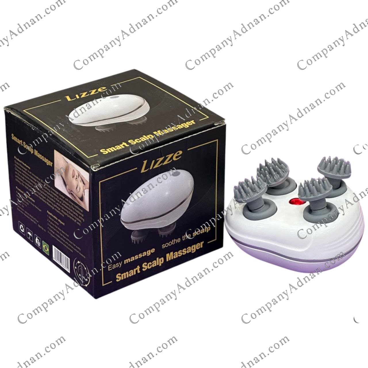 Lizze LZ-SCALP-LED635 smart scalp massager with LED635 light – Company Adnan Qeshm دستگاه ماساژور و اسکالپ سر لیز LIZZE مدل LZ-SCALP-LED635 هوشمند نور LED635 – کمپانی عدنان قشم
