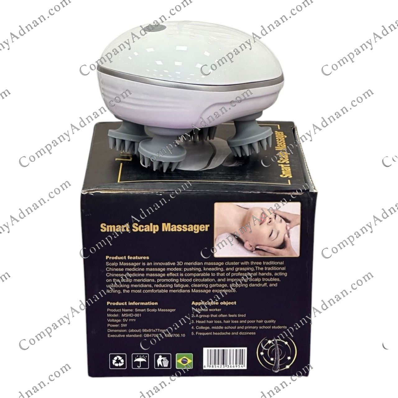 Lizze LZ-SCALP-LED635 smart scalp massager with LED635 light – Company Adnan Qeshm دستگاه ماساژور و اسکالپ سر لیز LIZZE مدل LZ-SCALP-LED635 هوشمند نور LED635 – کمپانی عدنان قشم