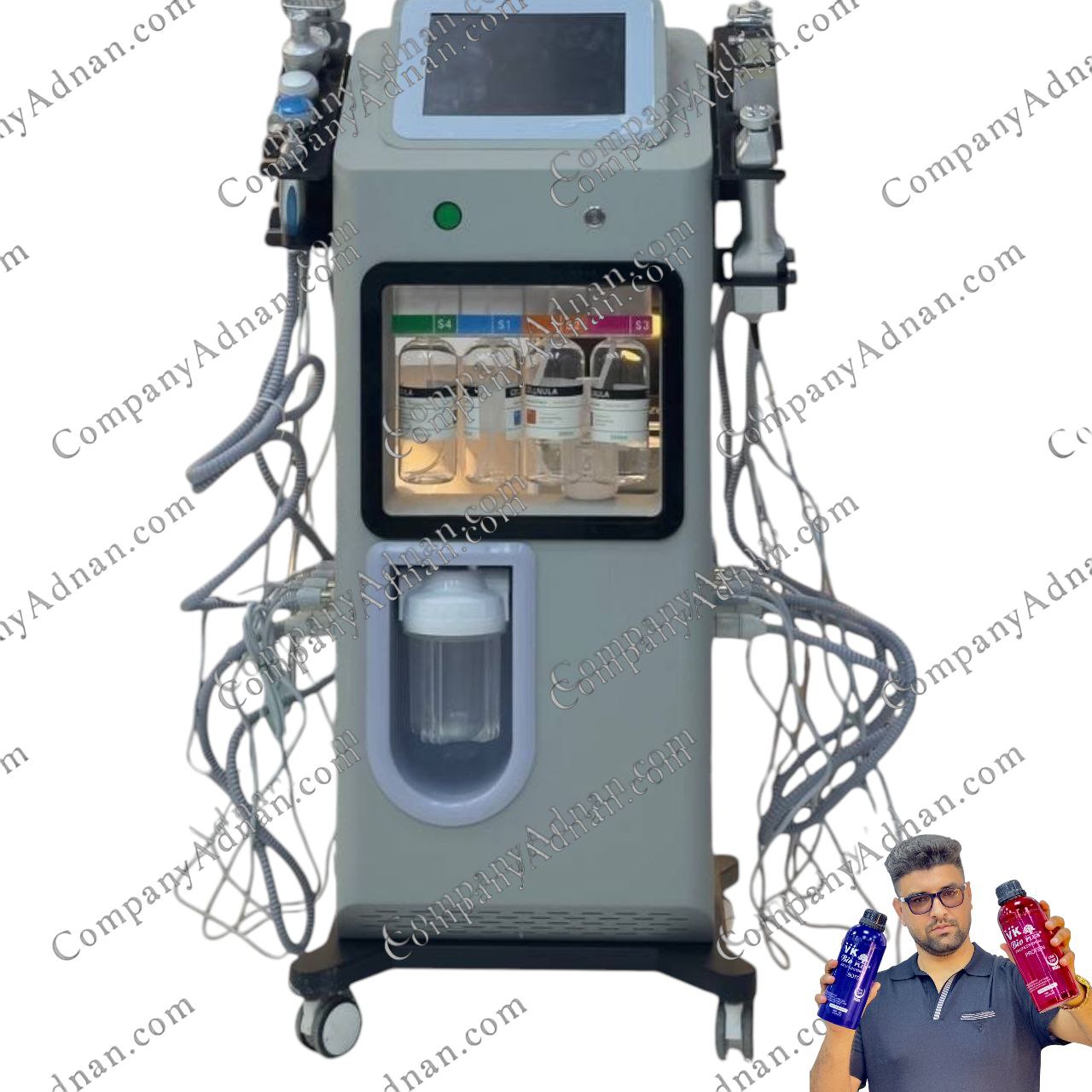 دستگاه سوپرفیشیال 12 کاره موتور سنگین - 12 in 1 Super Facial Machine Heavy Engine