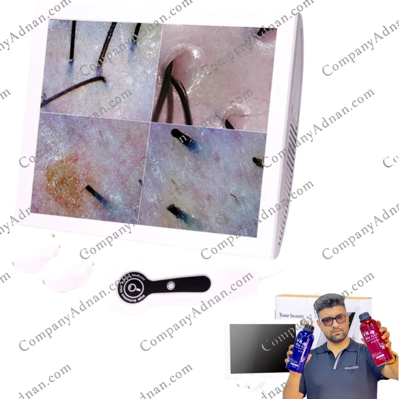 دستگاه آنالیز مو و کف سر 15 اینچ لیز - Lizze Hair and Scalp Analyzer 15 Inch