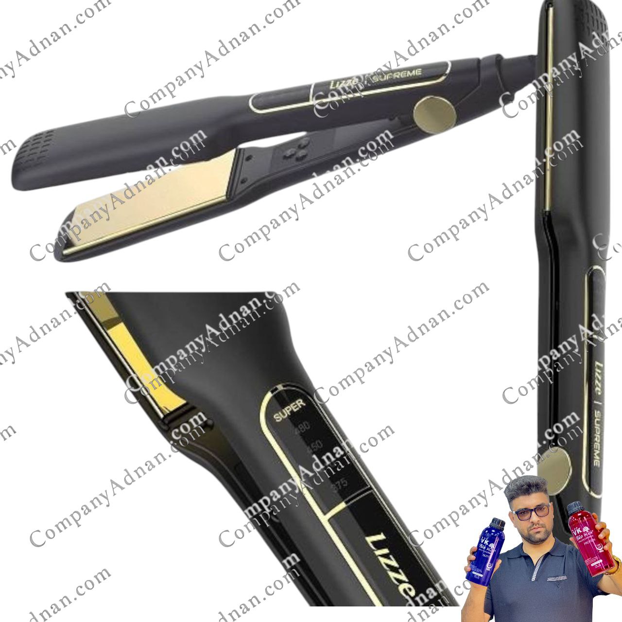 اتو مو لیز سوپریم صفحه پهن ۴۰ میلی‌متر - Lizze Supreme 40mm Wide Plate Flat Iron