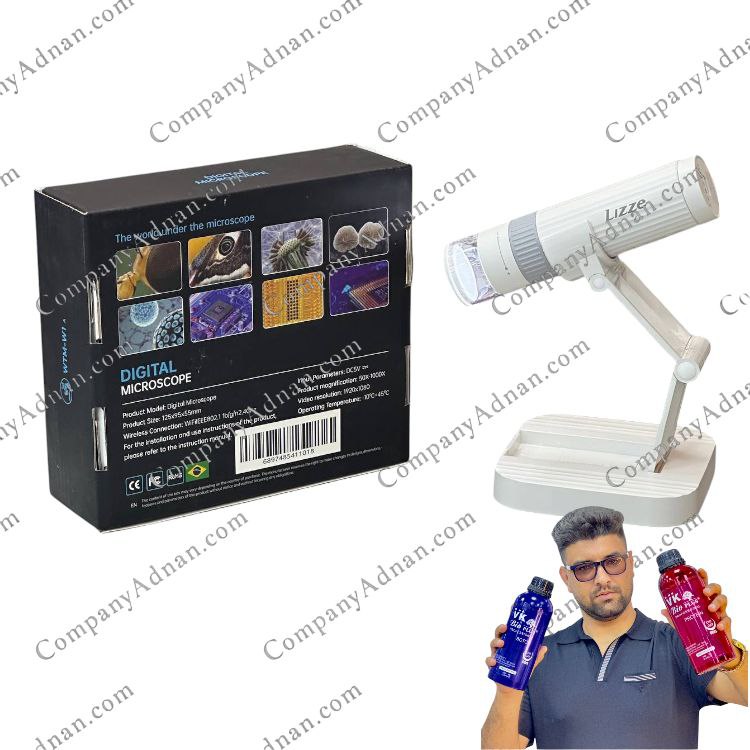 دستگاه آنالیزور قلمی پوست و مو بی‌سیم لیز کمپانی عدنان قشم | Lizze cordless skin and hair analyzer pen by Company Adnan Qeshm