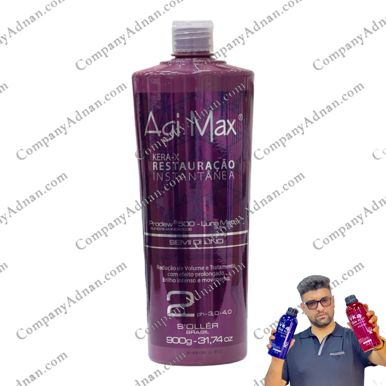 کراتین مو اجی مکس پلاس بنفش Agimax Plus