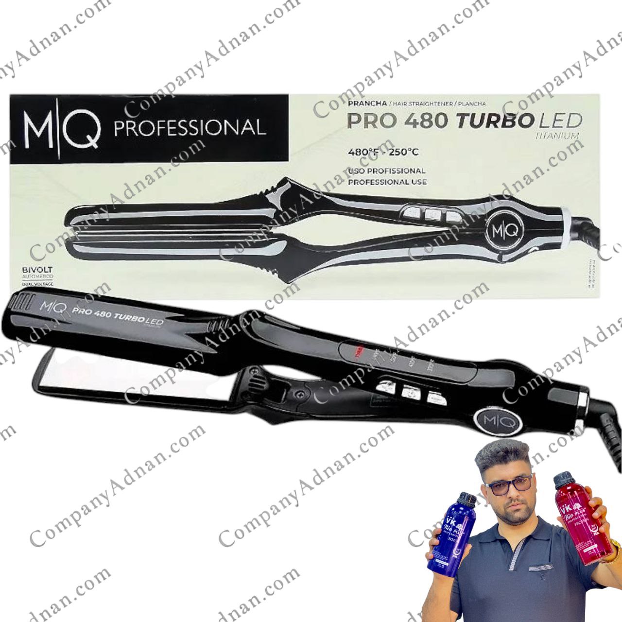 اتو مو ام کیو پرو ۴۸۰ توربو مخصوص کراتین - MQ Professional 480 Turbo Titanium Hair Straightener