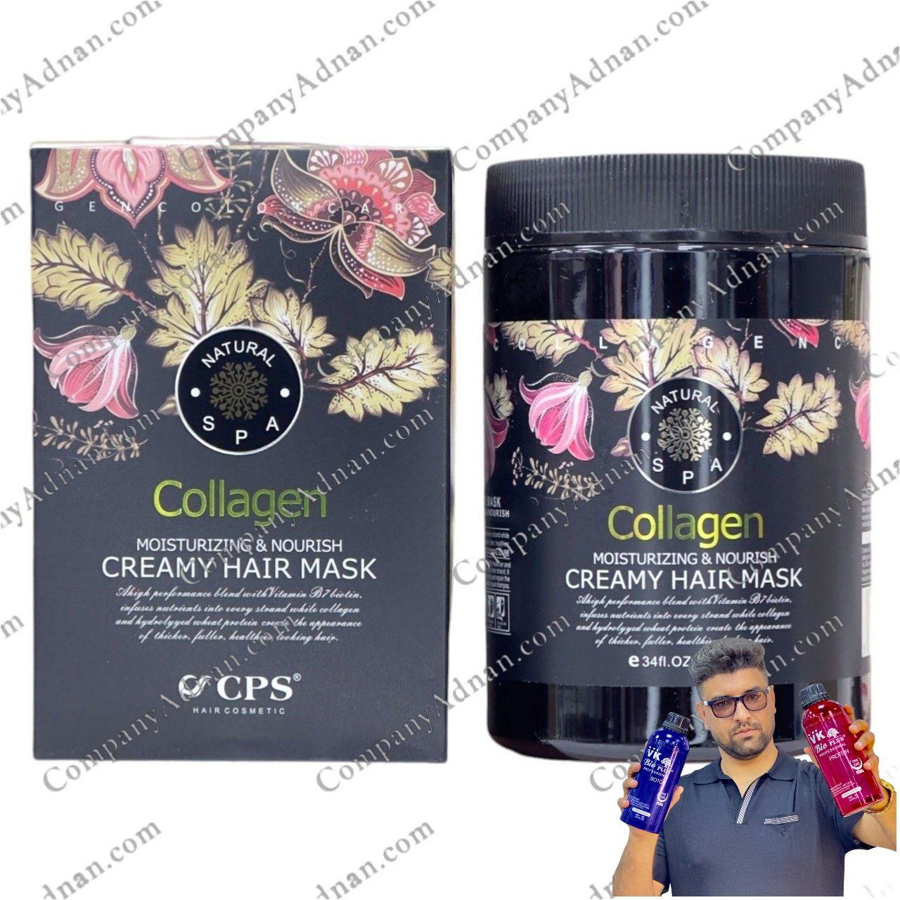 ماسک مو کلاژن CPS بدون سولفات و لخت کننده مو