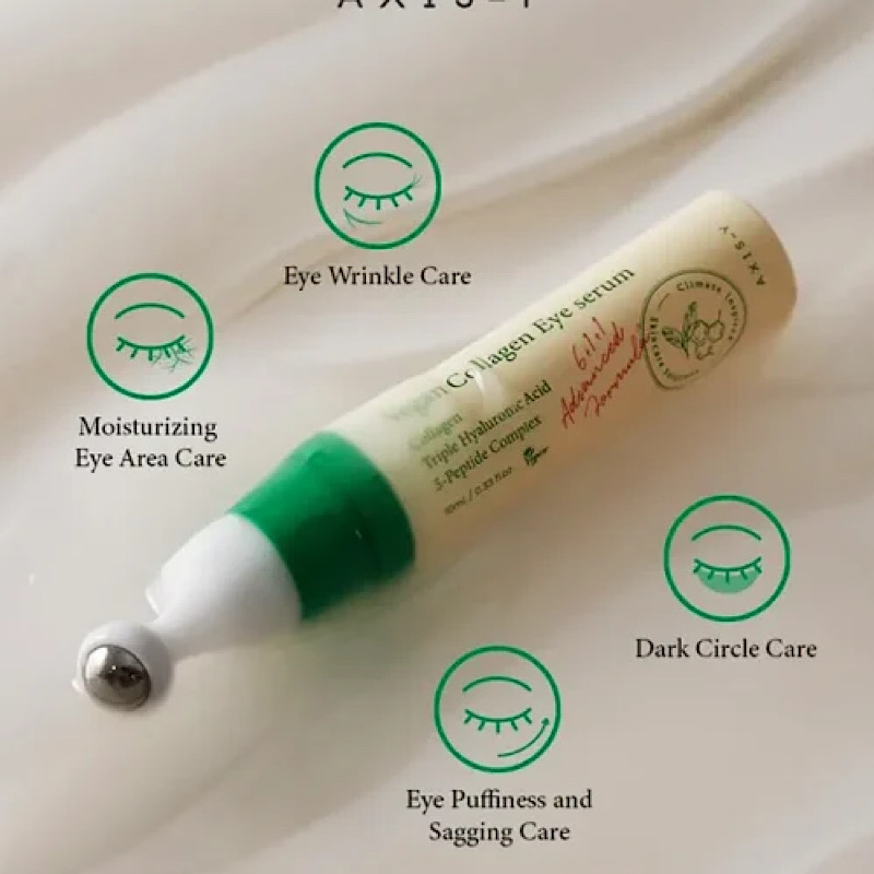 سرم ضد چروک و روشن کننده دور چشم کلاژن اکسیس وای Axis-Y Vegan Collagen Eye Serum