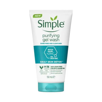 ژل شستشو صورت سیمپل Simple پوست چرب مدل Purifying حجم 150 میل