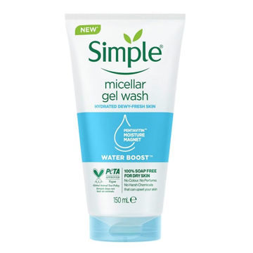 ژل شستشوی میسلار واتر سیمپل Simple مدل واتر بوست Water Boost حجم 150 میل