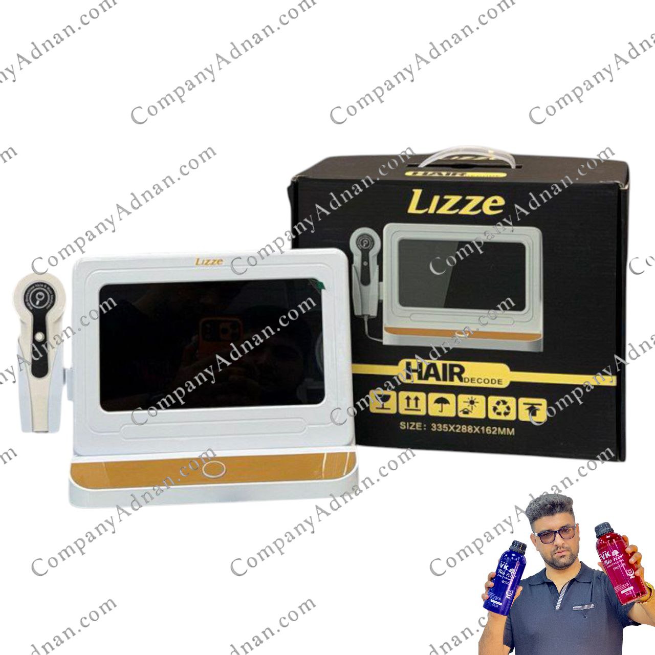 دستگاه آنالیز پوست و مو ۱۰ اینچ لیز نسخه عدنان دیزاین - Liz Skin Analyzer 10 inch Adnan Design