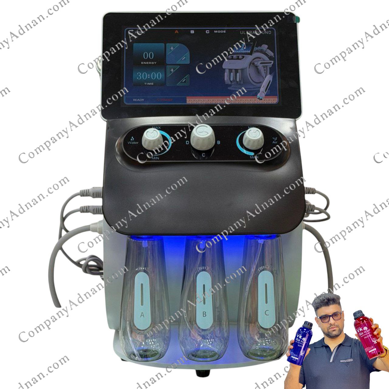 Hydrofacial 6 Function device – دستگاه هیدروفیشیال ۶ کاره برند 360 نسل جدید تجهیزات فیشیال