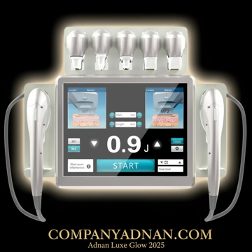 دستگاه هایفو 7 بعدی پلاس دو هندپیس صورت و بدن کمپانی عدنان قشم | 7D HIFU device plus two handpieces by Company Adnan Qeshm