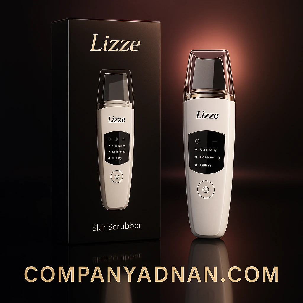 دستگاه درمااف اتو صورت لیز LIZZE مدل 2025 جعبه مخملی – واردکننده مستقیم کمپانی عدنان قشم” Lizze ultrasonic skin scrubber dermaf 2025 velvet box – direct importer Company Adnan Qeshm