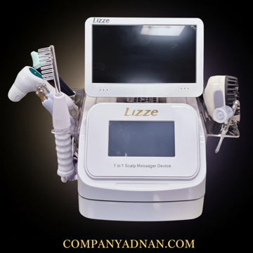 دستگاه اسکالپ ۷ کاره لیز LIZZE با آنالیزور ۱۲ اینچ تمام لمس مدل 2024/2025 – کمپانی عدنان قشم Lizze 7-Function Scalp Therapy and Analyzer Machine 12 Inch Touch Screen – Adnan Company Qeshm
