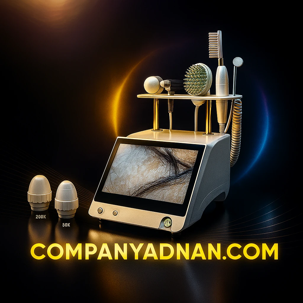 دستگاه اسکالپ ۵ کاره لیز اکستریم نیو فیس ۲۰۲۶ جهت درمان تخصصی پوست سر و مو از کمپانی عدنان | Lizze Extreme 5 in 1 Scalp and Hair Treatment Device 2026 by Company Adnan