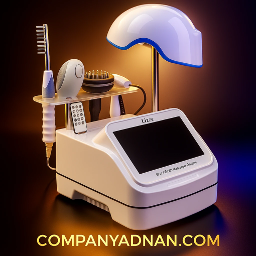 دستگاه 6 کاره اسکراب اسکالپ لیز صفحه بزرگ + کلاه رشد مو