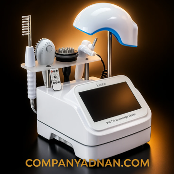 دستگاه 6 کاره اسکراب اسکالپ کره ای صفحه بزرگ + کلاه رشد مو