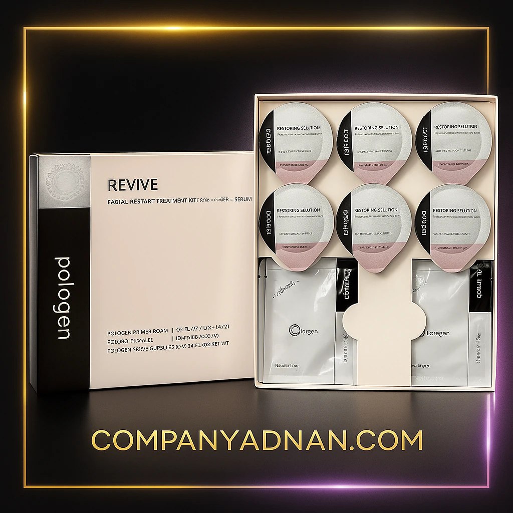 کیت مواد پلاژن جوانساز ریوایو نسل جدید برای احیا و بازسازی پوست از کمپانی عدنان | New Generation Plugen Rejuvenator Revive Skin Revitalizing Facial Kit by Company Adnan