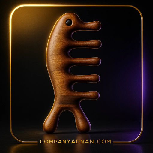 برس چوبی ماساژ اسکالپ مدل 7 سر