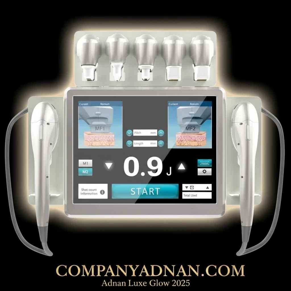 دستگاه هایفو 7 بعدی پلاس دو هندپیس صورت و بدن کمپانی عدنان قشم | 7D HIFU device plus two handpieces by Company Adnan Qeshm	