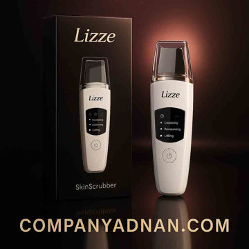 دستگاه درمااف اتو صورت لیز LIZZE مدل 2025 جعبه مخملی – واردکننده مستقیم کمپانی عدنان قشم” Lizze ultrasonic skin scrubber dermaf 2025 velvet box – direct importer Company Adnan Qeshm	