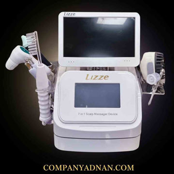 دستگاه اسکالپ ۷ کاره لیز LIZZE با آنالیزور ۱۲ اینچ تمام لمس مدل 2024/2025 – کمپانی عدنان قشم Lizze 7-Function Scalp Therapy and Analyzer Machine 12 Inch Touch Screen – Adnan Company Qeshm	