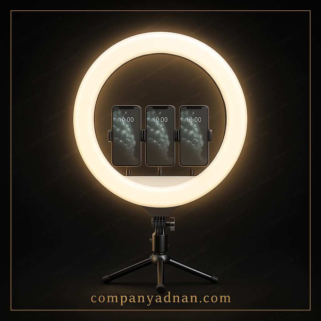 رینگ لایت 18 اینچ مدل RL-18 به همراه سه پایه (اورجینال) ا RL-18 LED Soft Ring Light With Tripod