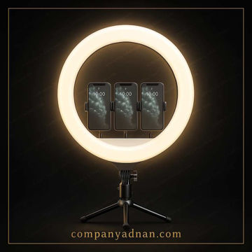 رینگ لایت 18 اینچ مدل RL-18 به همراه سه پایه (اورجینال) ا RL-18 LED Soft Ring Light With Tripod