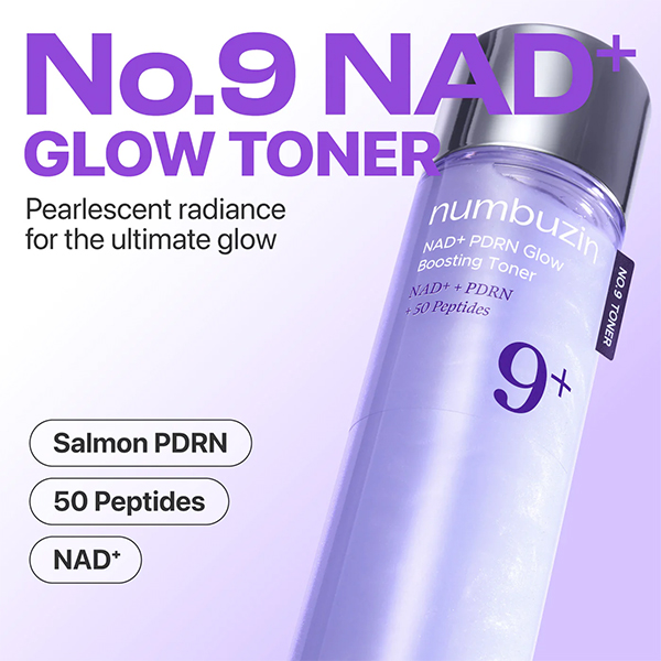 تونر بایو لیفتینگ نامبوزین Numbuzin Nad Pdrn 50 Peptides Glow Boosting Toner 150Ml