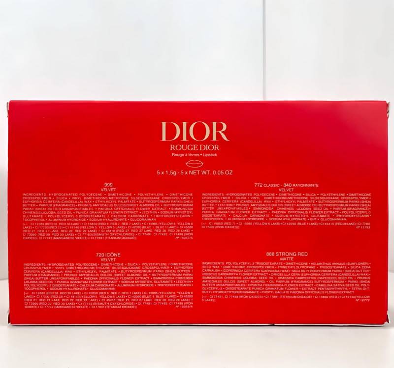 پک رژ لب جامد دیور 5 تایی مدل ROUGE DIOR