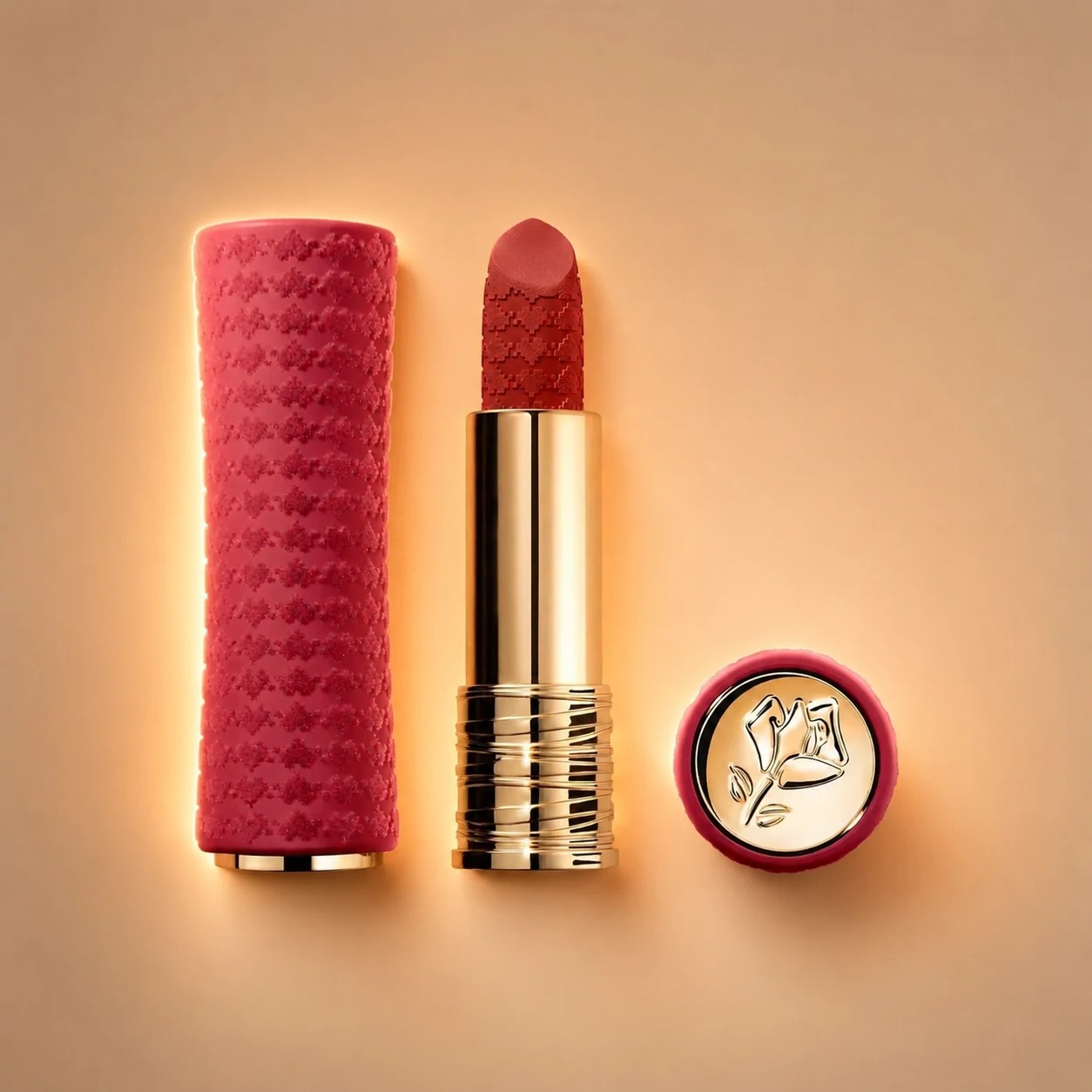 رژ لب جامد مات لانکوم مدل LABSOLU ROUGE 196